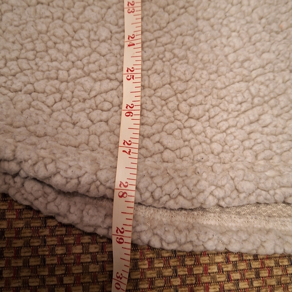 Green Tea Cozy Cream Sherpa Pullover Jacket Shacket - Picture 8 of 11